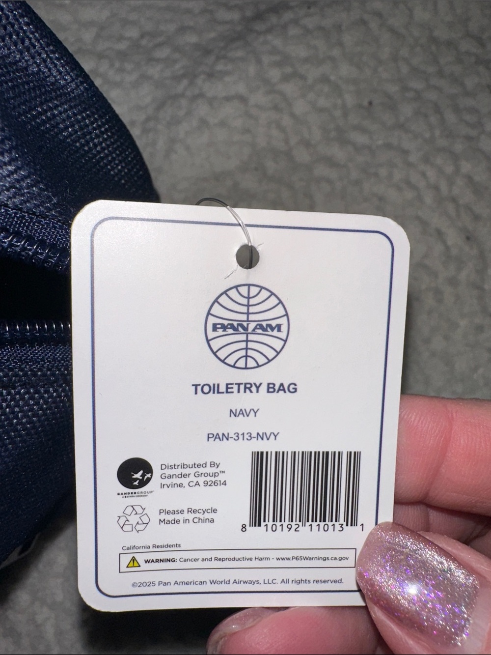 NWT Retro Pan Am 1st Class Toiletry Bag. - Picture 2 of 4